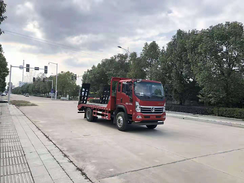 國六重汽王牌單橋黃牌平板運輸車